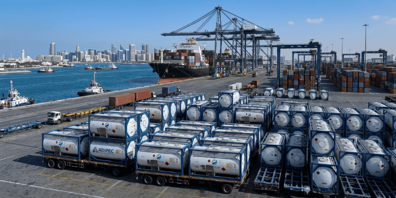 ISO tank container for refrigerant gases